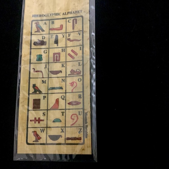 BOOKMARKS  HAND MADE PRINTED EGYPTIAN PAPYRUS - Picture 4 of 4